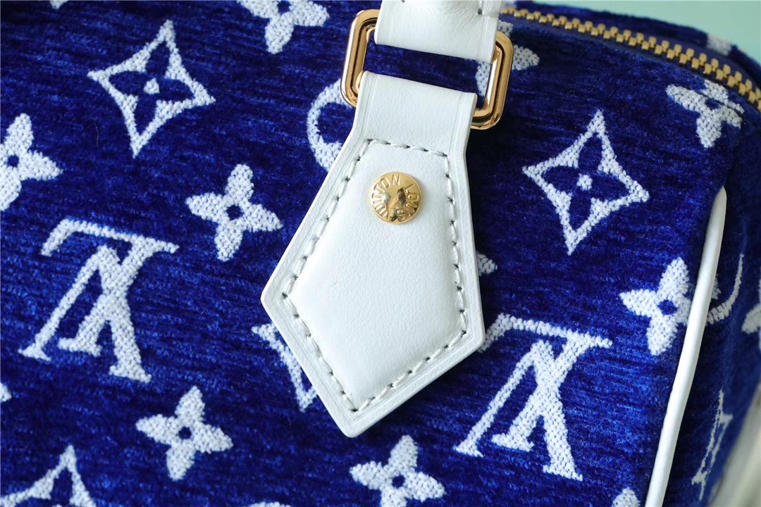 Louis Vuitton Speedy Bandouliere 20 PM Monogram Blue For Women, Women’s Handbags, Shoulder And Crossbody Bags 20.5cm/8.1in