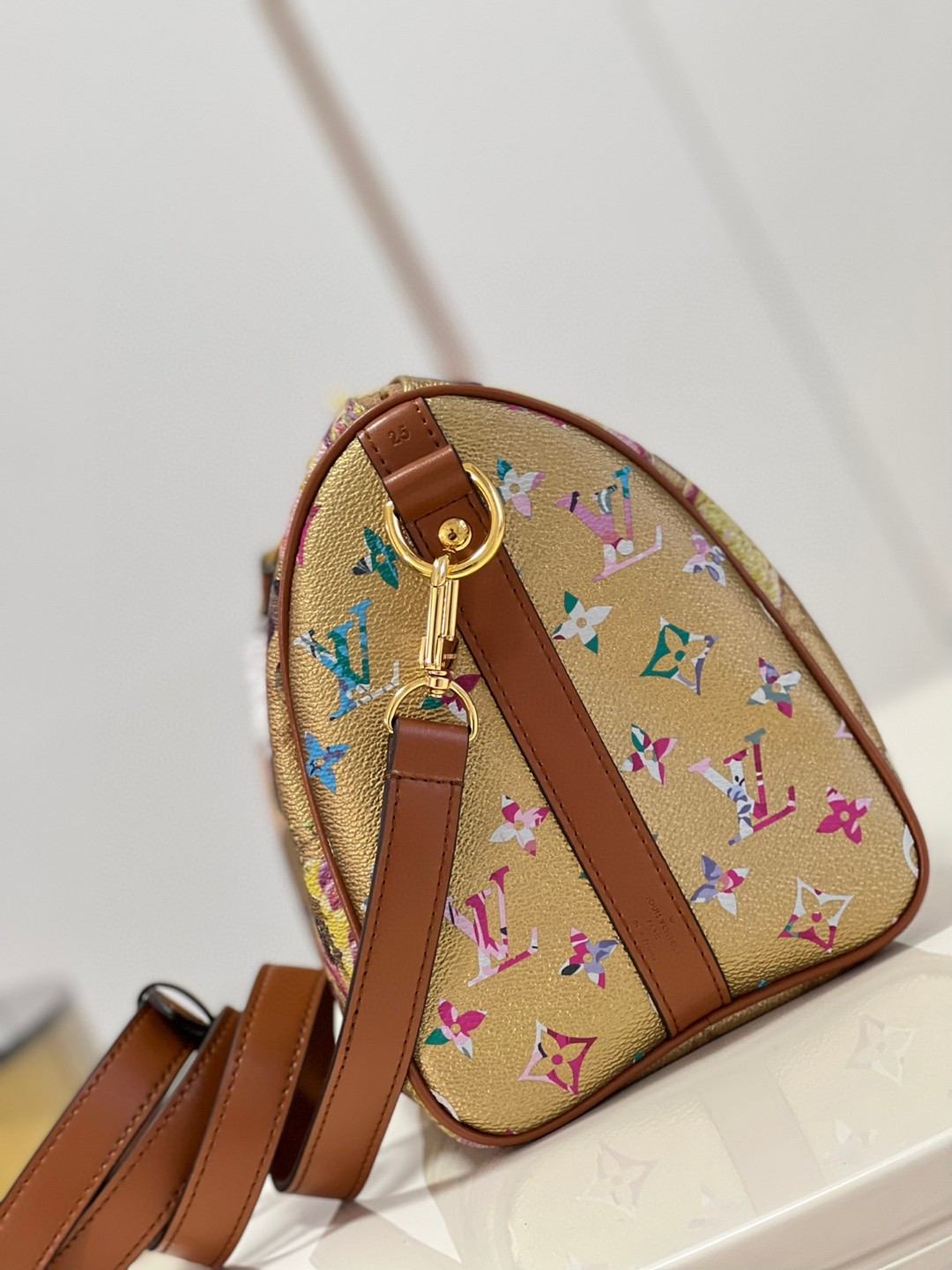 Louis Vuitton Speedy Bandouliere 25 Handbag Gold For Women, Women’s Handbags, Shoulder Bags And Crossbody Bags 6.7in/17cm LV 