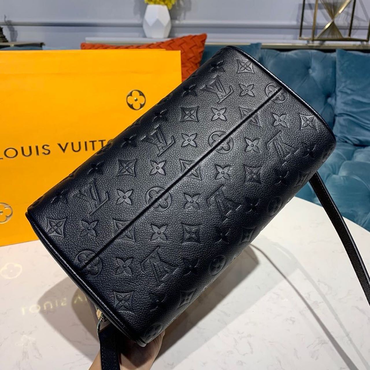 Louis Vuitton Speedy Bandouliere 25 Monogram Empreinte Black For Women, Women’s Handbags, Shoulder And Crossbody Bags 9.8in/25cm