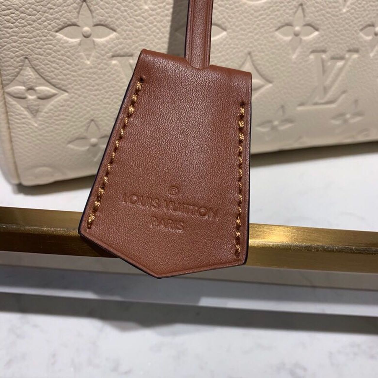 Louis Vuitton Speedy Bandouliere 25 Monogram Empreinte Creme For Women, Women’s Handbags, Shoulder And Crossbody Bags 9.8in/25cm