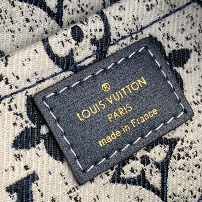 Louis Vuitton Square Bag Denim Jacquard Blue By Nicolas Ghesquiere For Women, Women’s Bags 6.3in/16cm