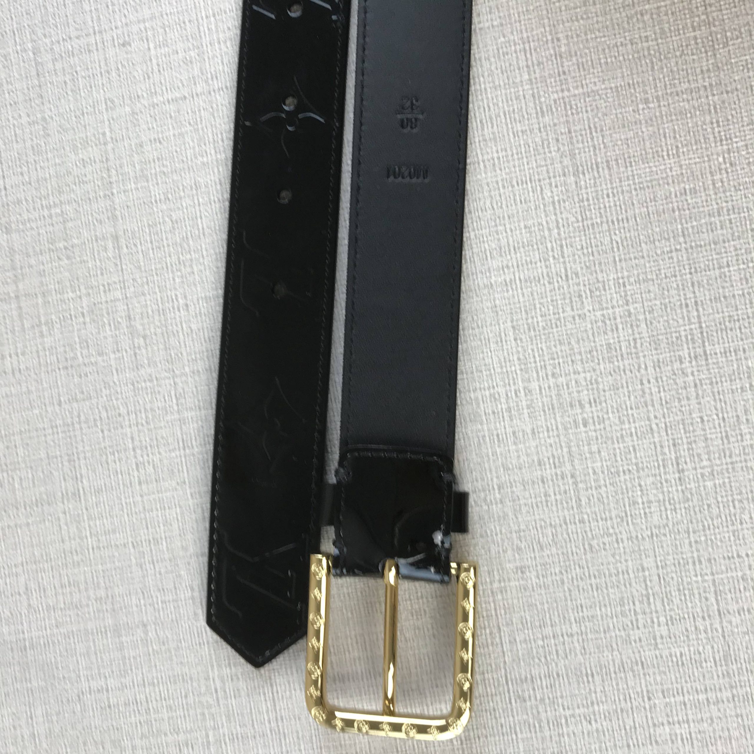 Louis Vuitton Square Iconic Belt Black