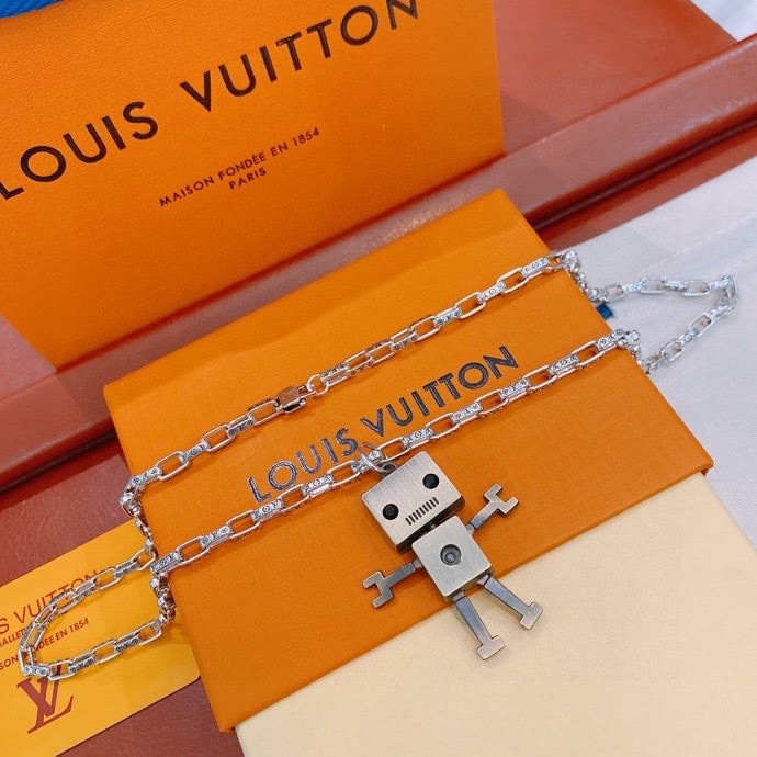 Louis Vuitton Star Necklace Silver For Women