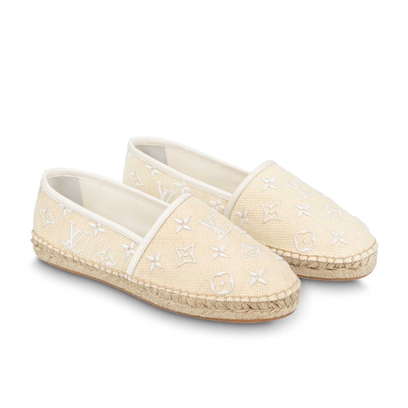 Louis Vuitton Starboard Flat Espadrille Beige For Women 1ABTXP