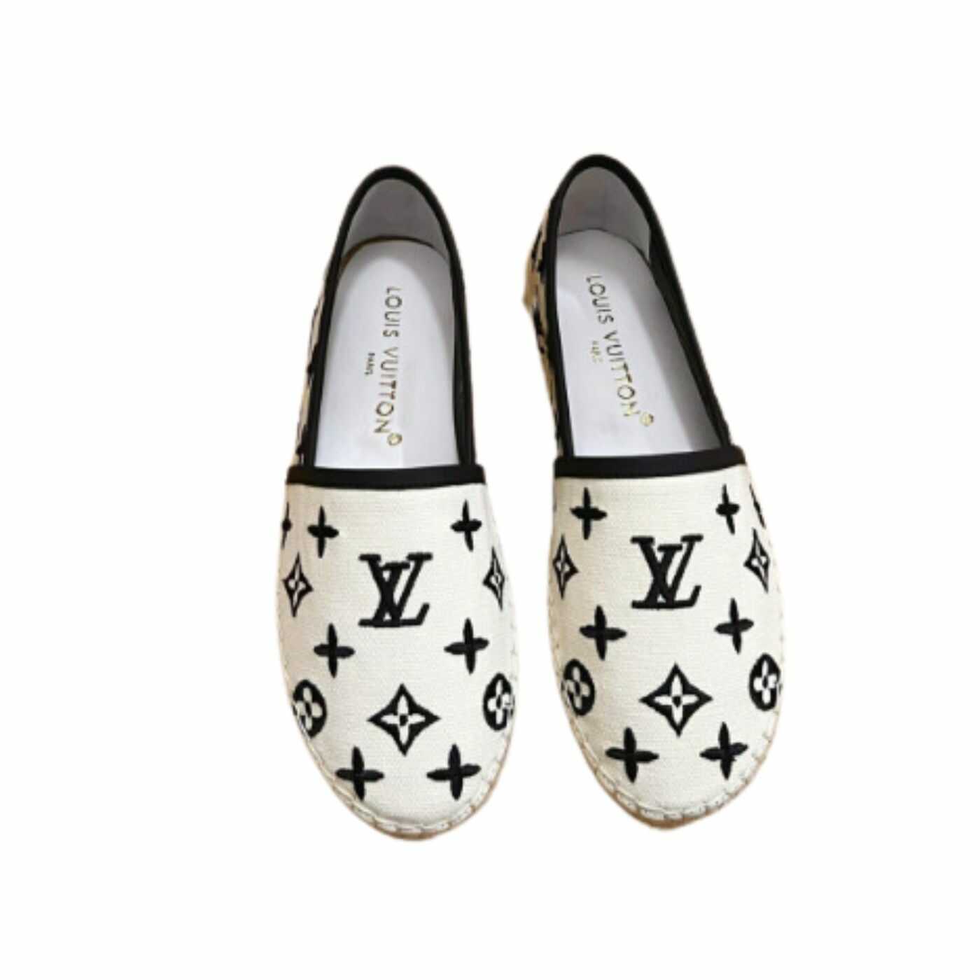 Louis Vuitton Starboard Flat Espadrille White For Women – ougold