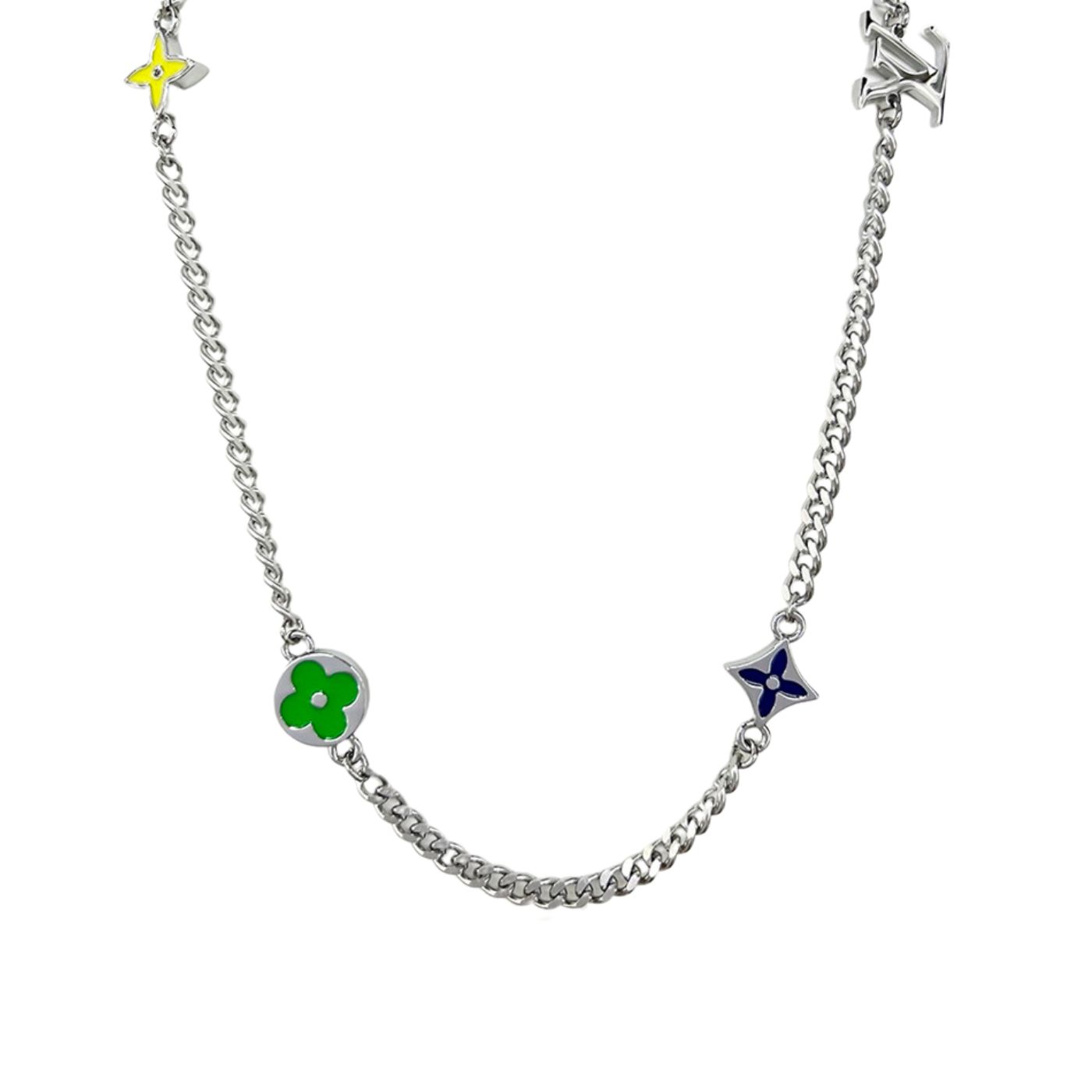 Louis Vuitton Sunrise Necklace Silver For Women
