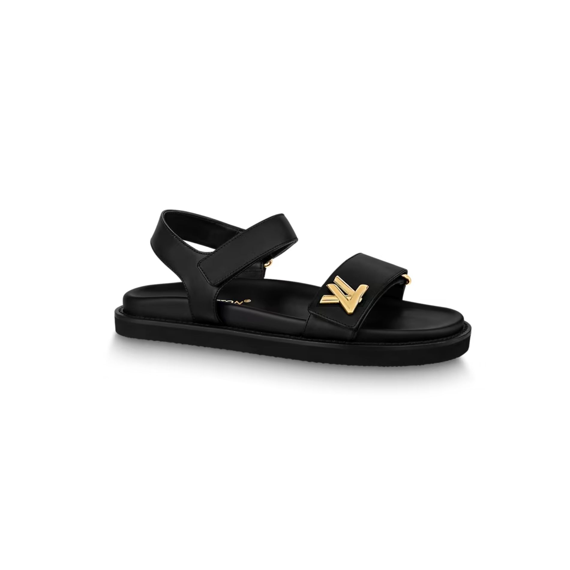Louis Vuitton Sunset Comfort Flat Sandal Black 1ABW6W