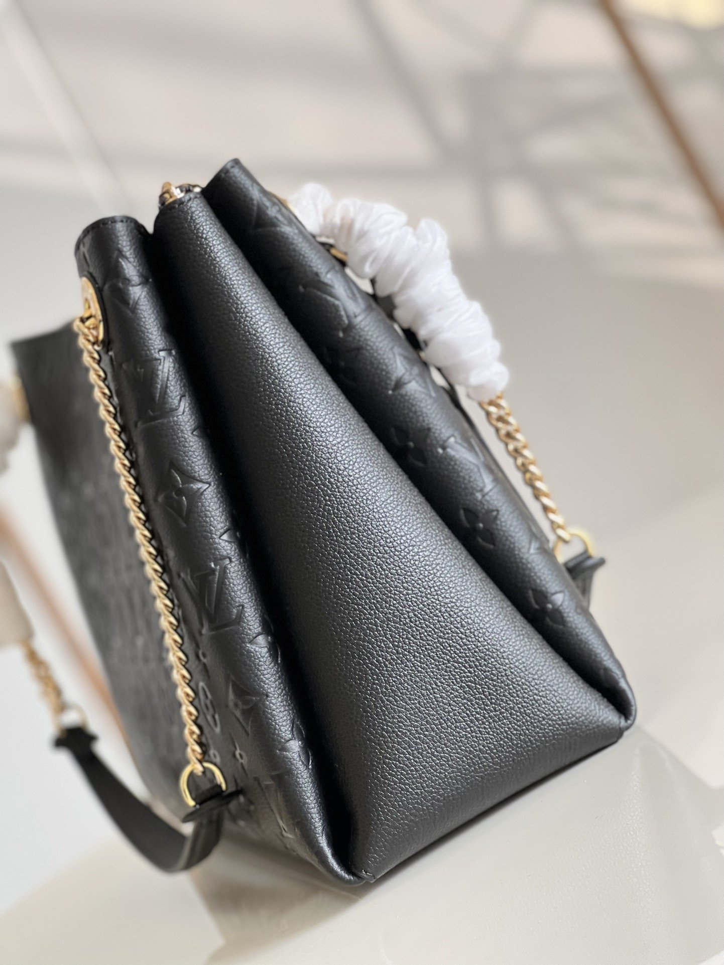 Louis Vuitton Surene MM Monogram Empreinte Black For Women, Women’s Handbags, Shoulder Bags 14.6in/37cm