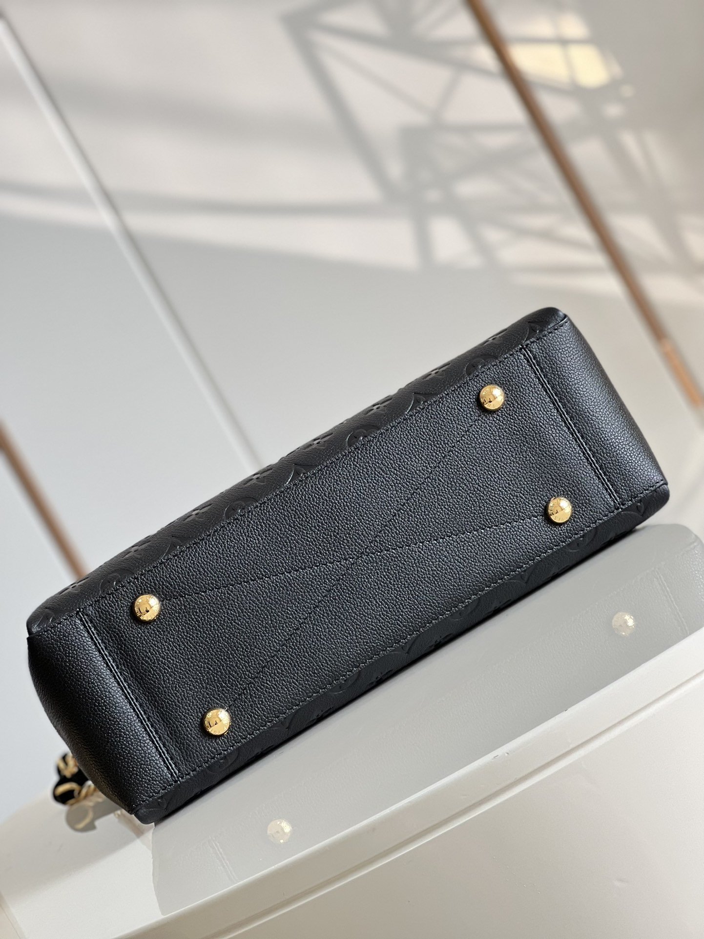 Louis Vuitton Surene MM Monogram Empreinte Black For Women, Women’s Handbags, Shoulder Bags 14.6in/37cm