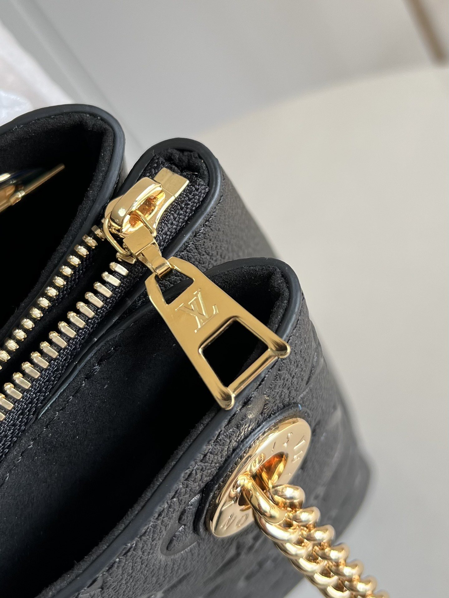 Louis Vuitton Surene MM Monogram Empreinte Black For Women, Women’s Handbags, Shoulder Bags 14.6in/37cm
