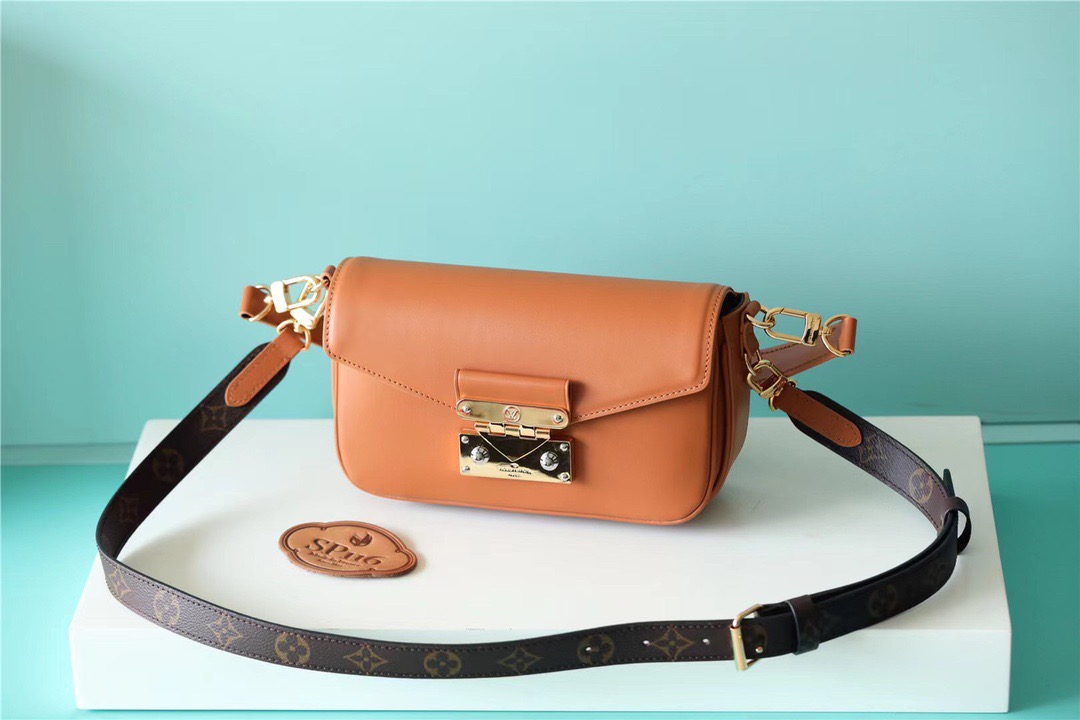 Louis Vuitton Swing Monogram Hazelnut Brown For Women, Women’s Handbags, Shoulder And Crossbody Bags 24cm/9.4in