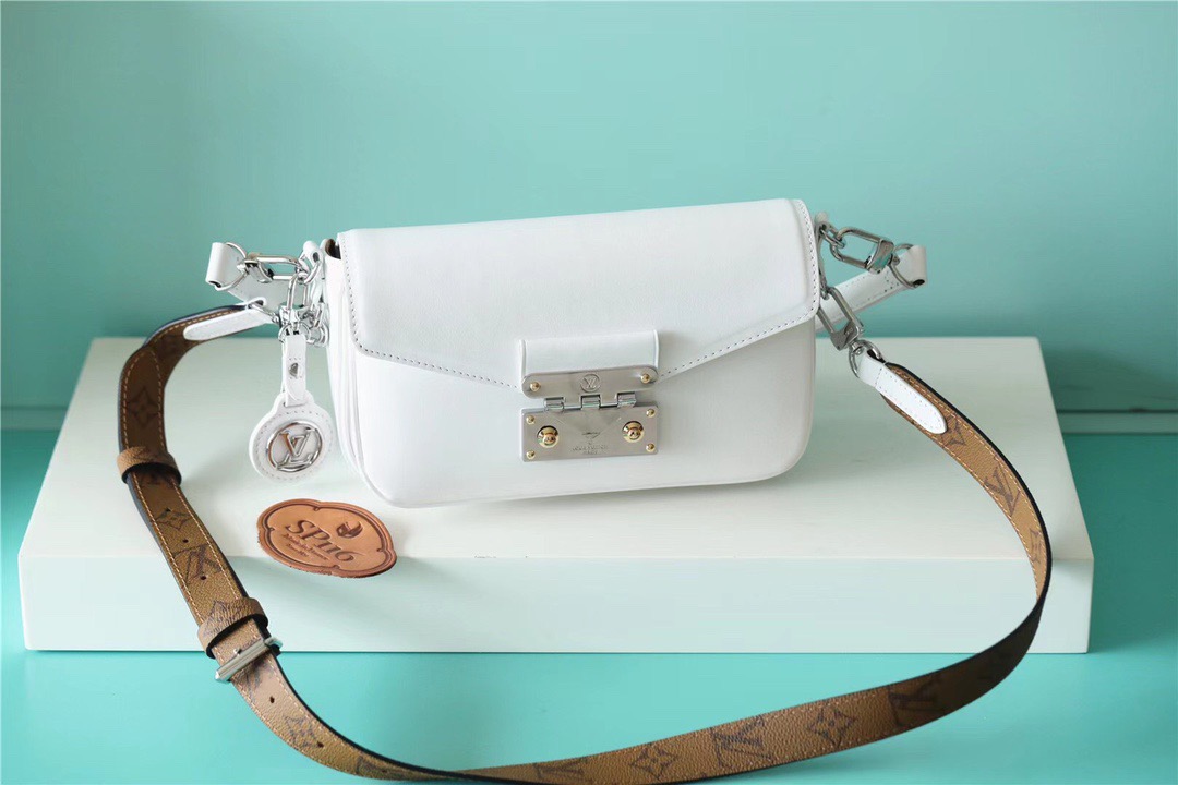 Louis Vuitton Swing Monogram White For Women, Women’s Handbags, Shoulder And Crossbody Bags 24cm/9.4in LV 