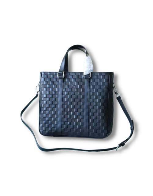 Louis Vuitton Tadao 2Way Shoulder Bag Damier Anfini Black For Men 14.6in/37cm