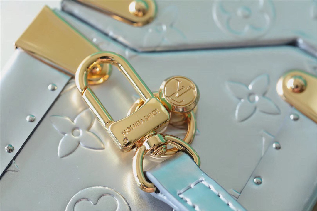 Louis Vuitton The Camera Box Monogram Empreinte By Nicolas Ghesquiere Light Blue For Women, Women’s Handbags, Shoulder And Crossbody Bags 9.3in/16cm LV