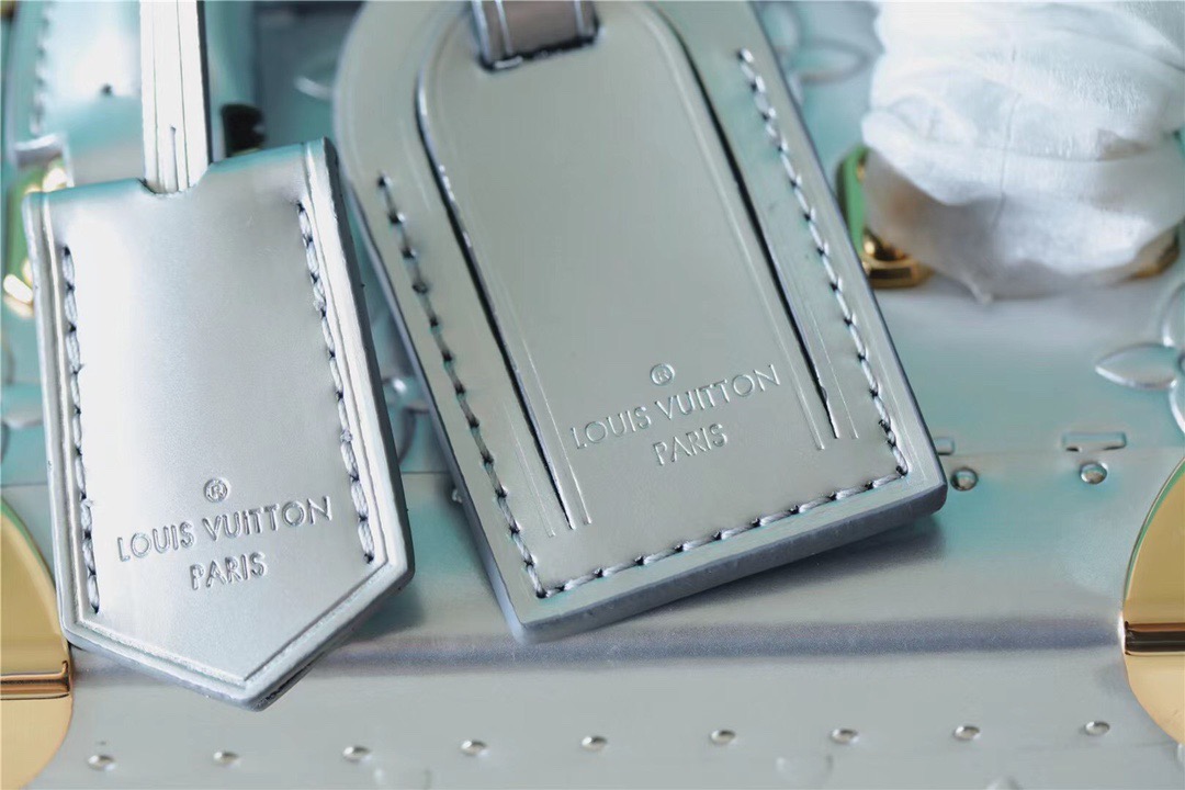 Louis Vuitton The Camera Box Monogram Empreinte By Nicolas Ghesquiere Light Blue For Women, Women’s Handbags, Shoulder And Crossbody Bags 9.3in/16cm LV