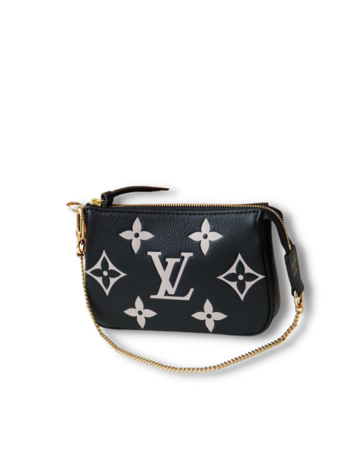 Louis Vuitton The Mini Pochette Monogram Empreinte Black/Grey/White/Pink For Women 6.1in/15.5cm