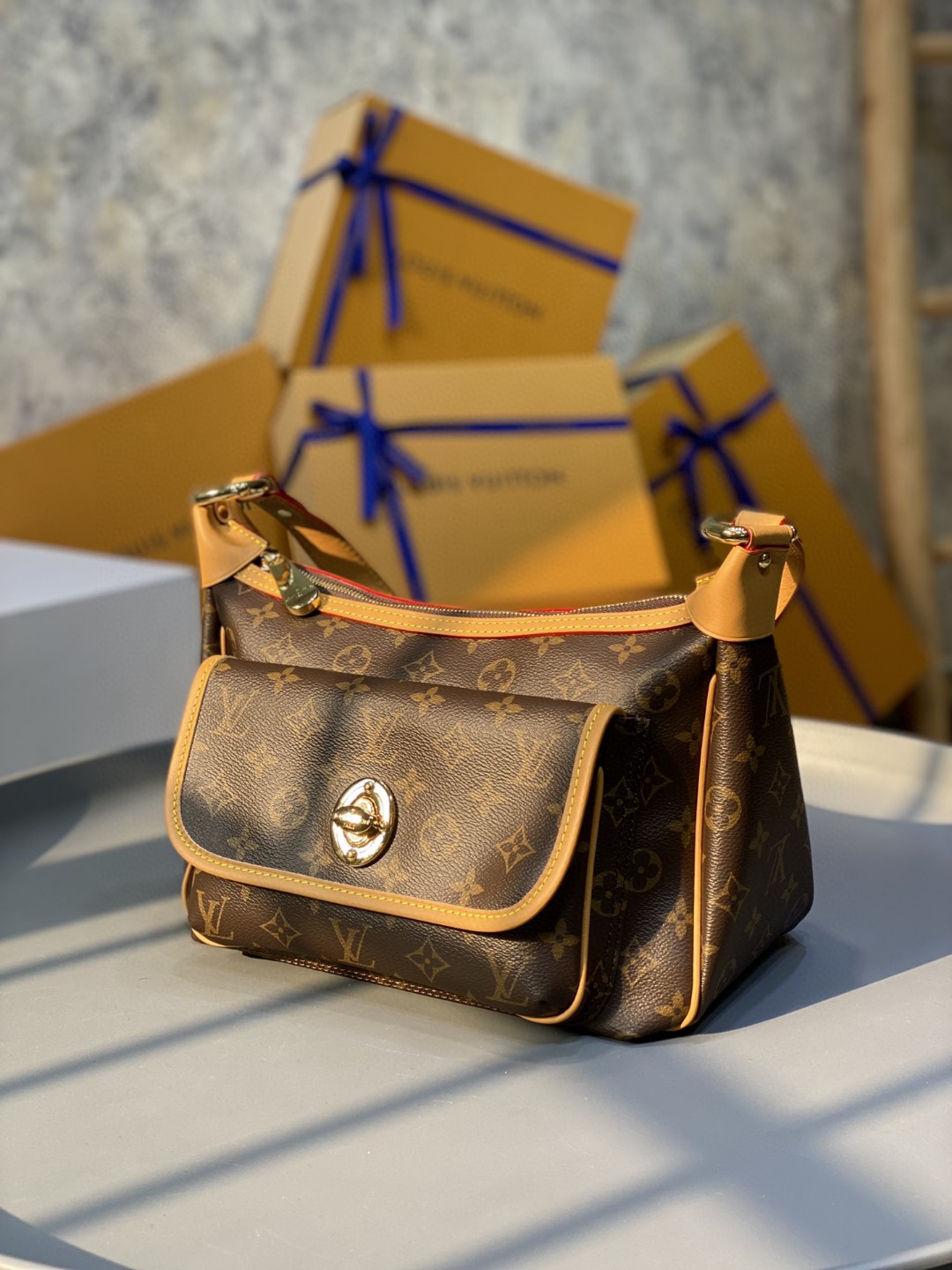 Louis Vuitton Tikal GM Monogram Canvas For Women, Women’s Handbags, Shoulder Bags 30cm