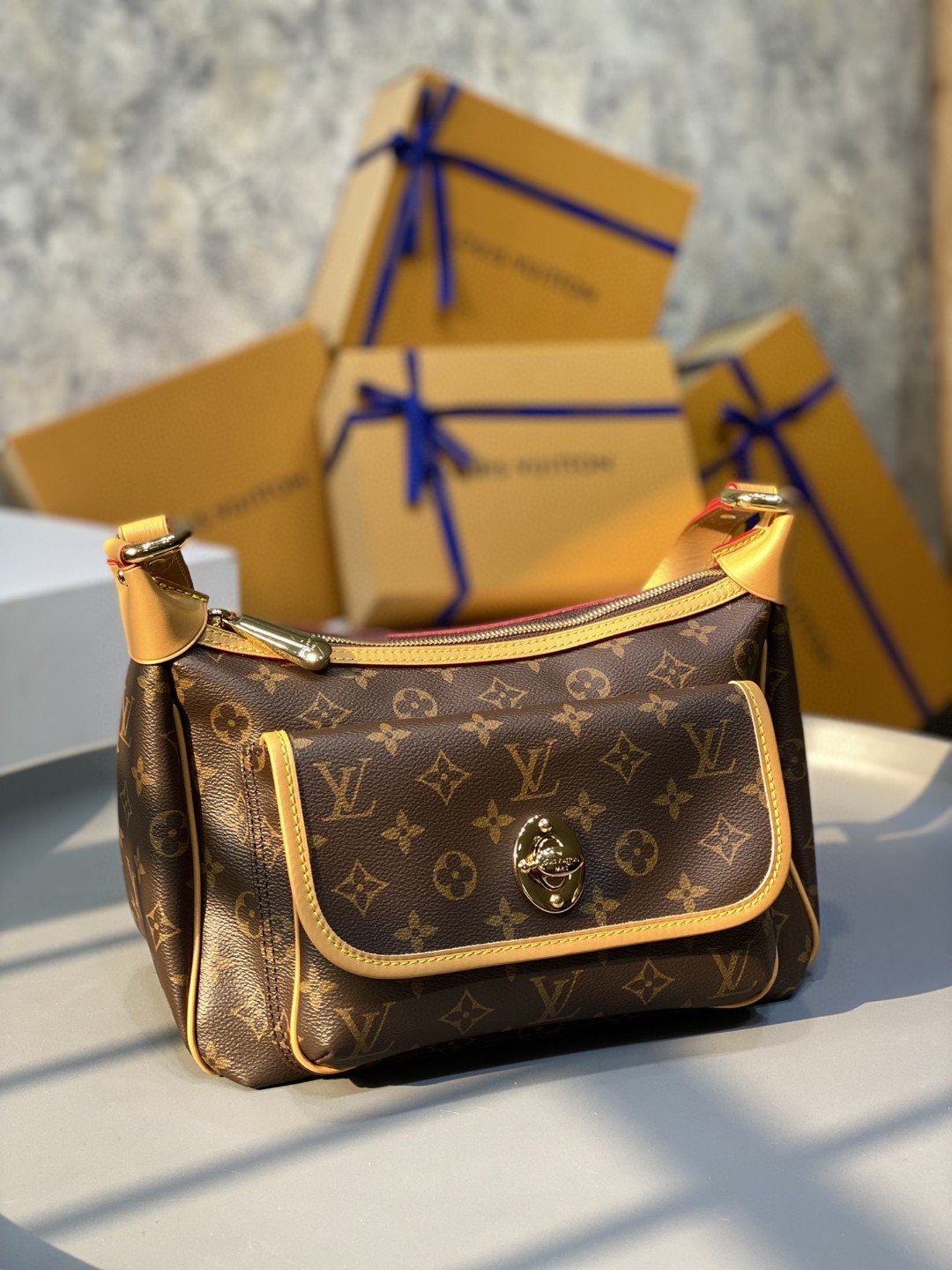Louis Vuitton Tikal GM Monogram Canvas For Women, Women’s Handbags, Shoulder Bags 30cm