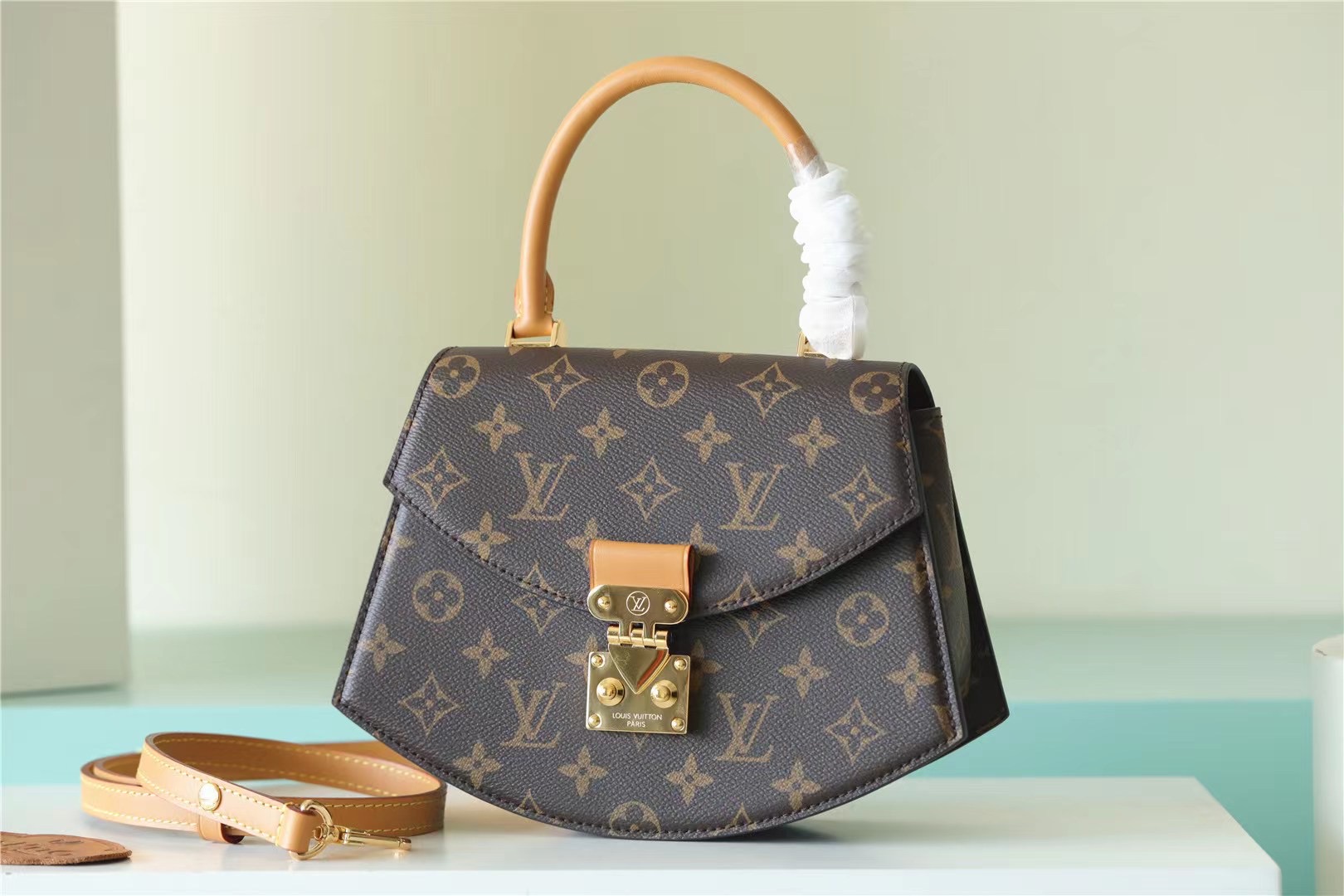 Louis Vuitton Tilsitt Monogram Brown For Women 9.5in/24cm