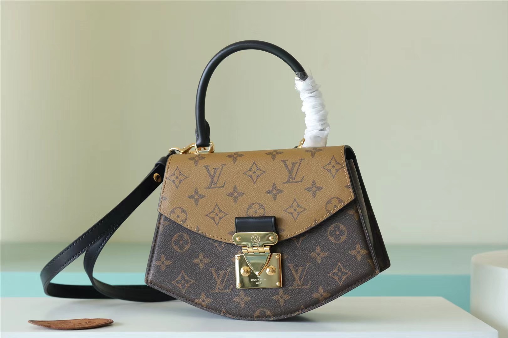 Louis Vuitton Tilsitt Monogram Light Brown For Women 9.5in/24cm