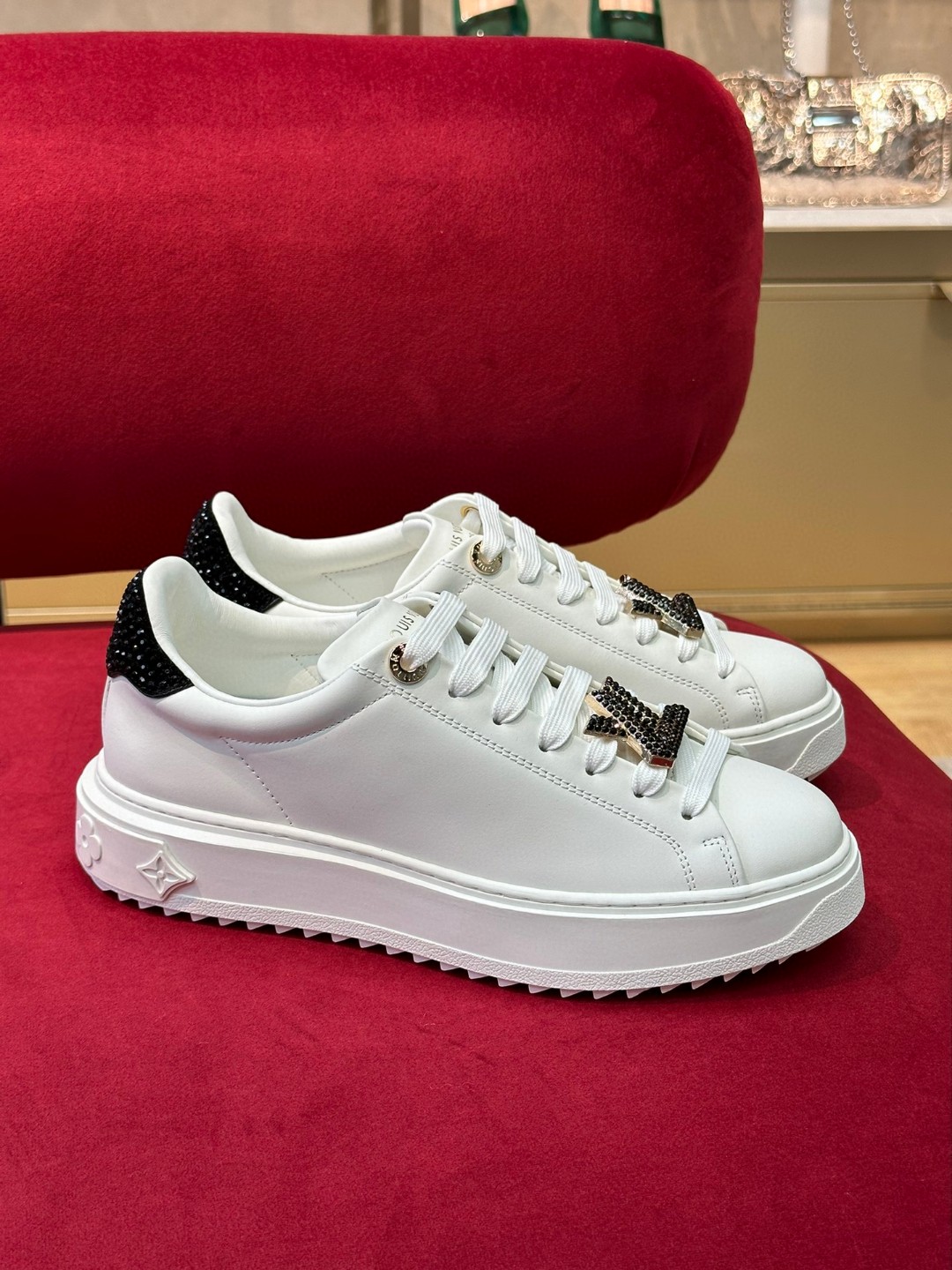 Louis Vuitton Time Out Sneaker Black For Women 1AB41G