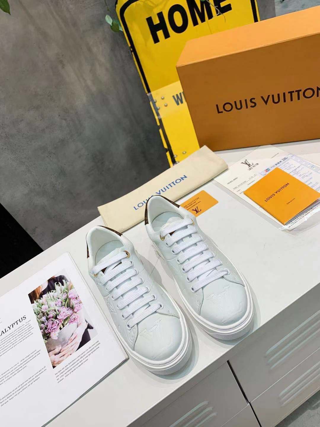 Louis Vuitton Time Out Sneaker White For Women LV
