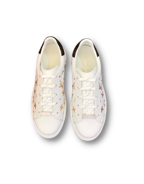 Louis Vuitton Time Out Sneakers Monogram Flowers Yellow For Men 1A9HAP