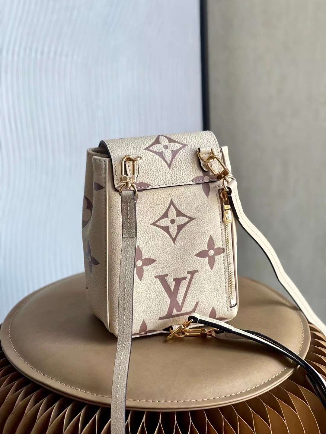 Louis Vuitton Tiny Backpack Monogram Empreinte Cream For Women, Women’s Bags 19cm