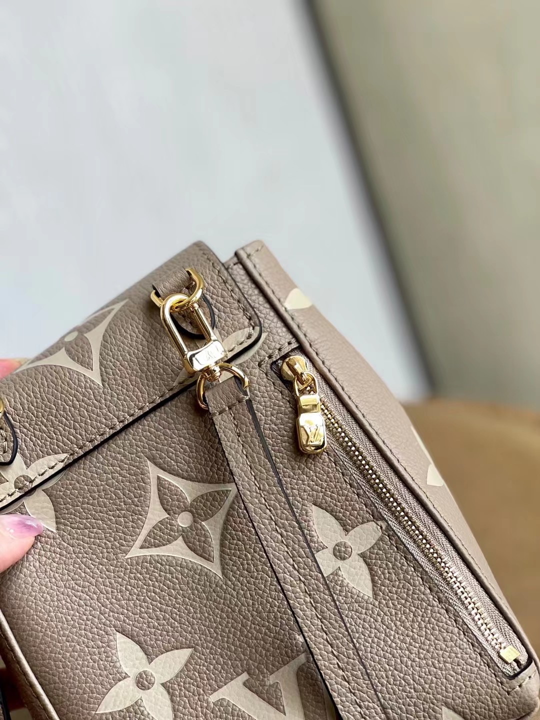 Louis Vuitton Tiny Backpack Monogram Empreinte Tourterelle Beige For Women, Women’s Bags 19cm