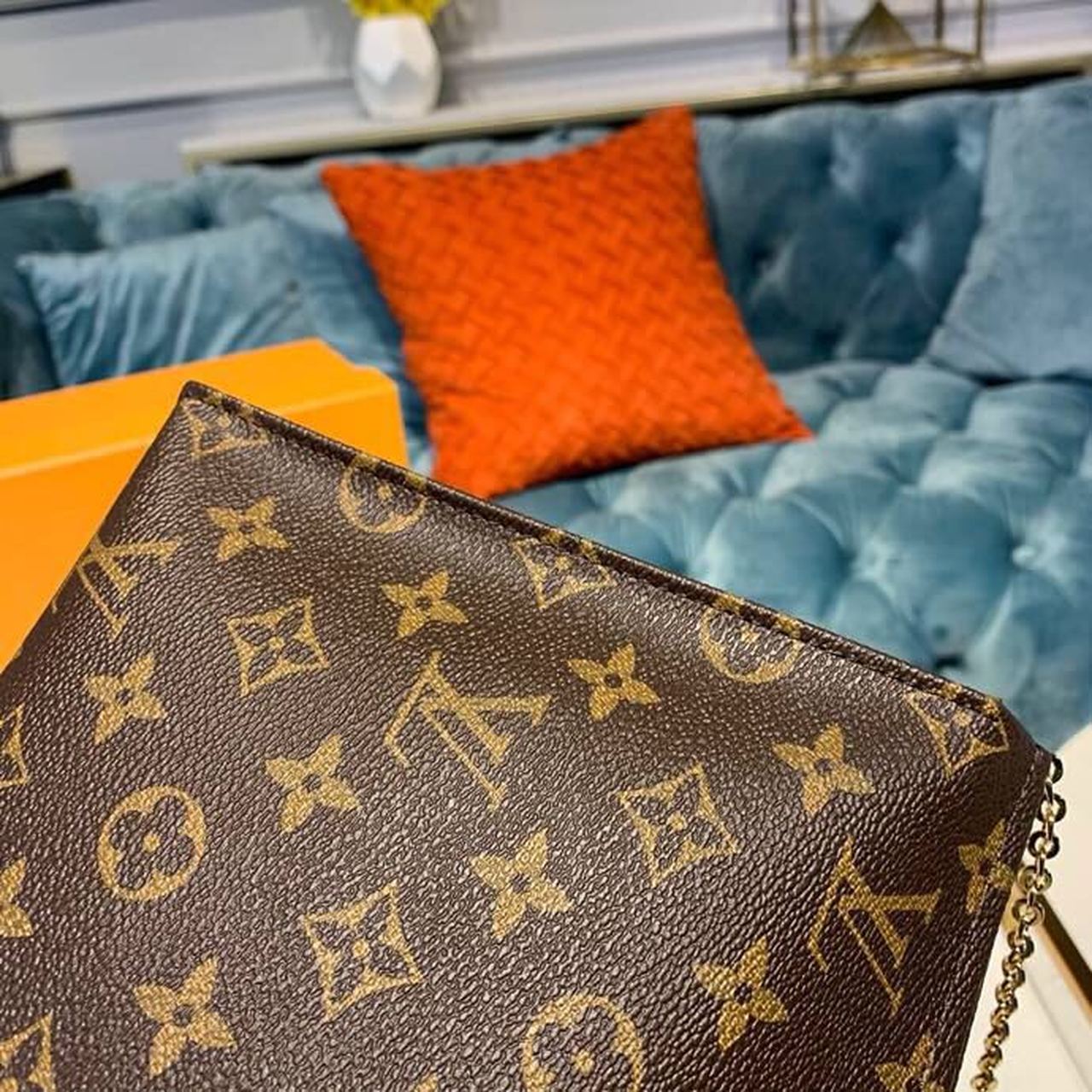 Louis Vuitton Toiletry Pouch On Chain Monogram Canvas For Women, Women’s Wallet 9.8in/25cm