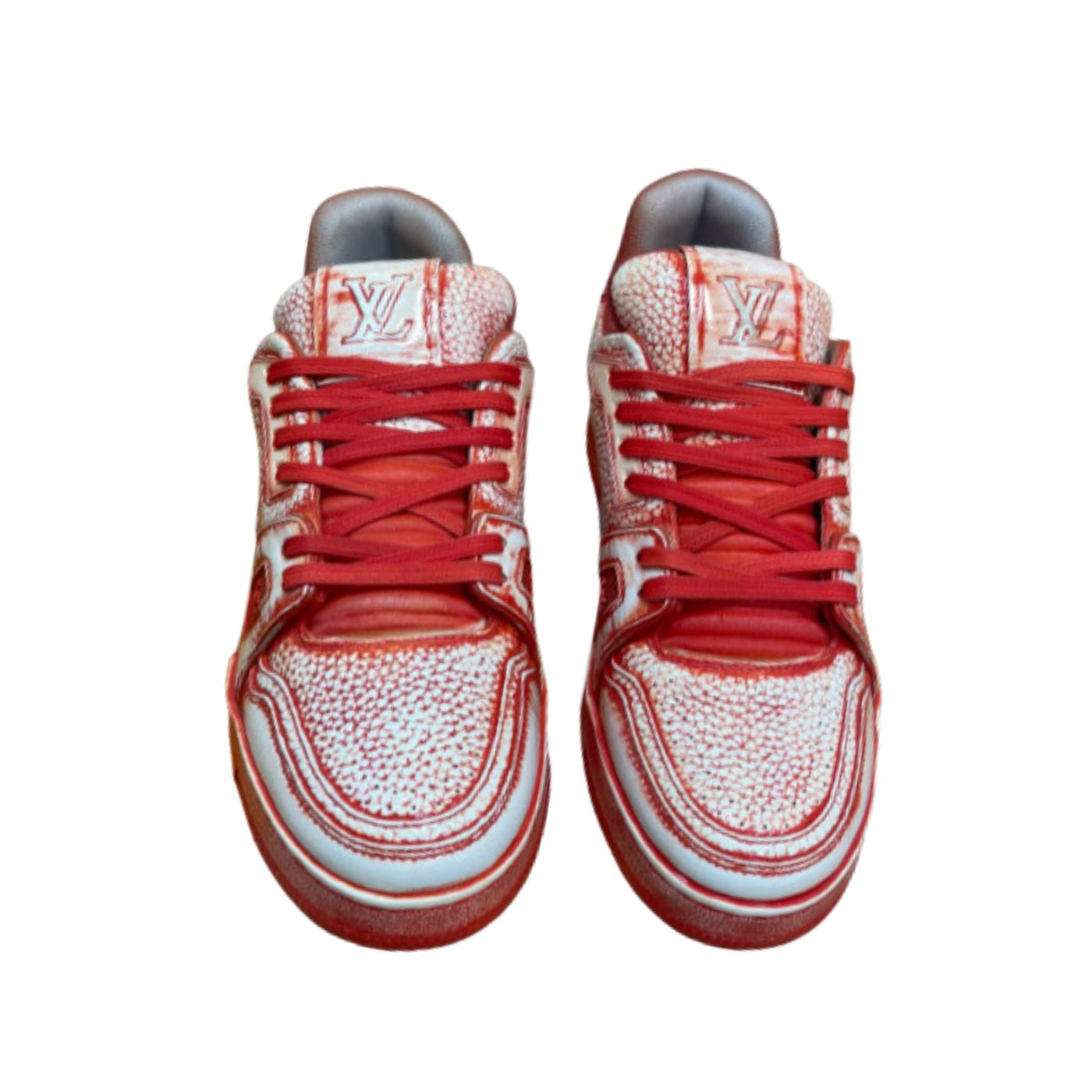 Louis Vuitton Trainer Sneaker LV Red For Women