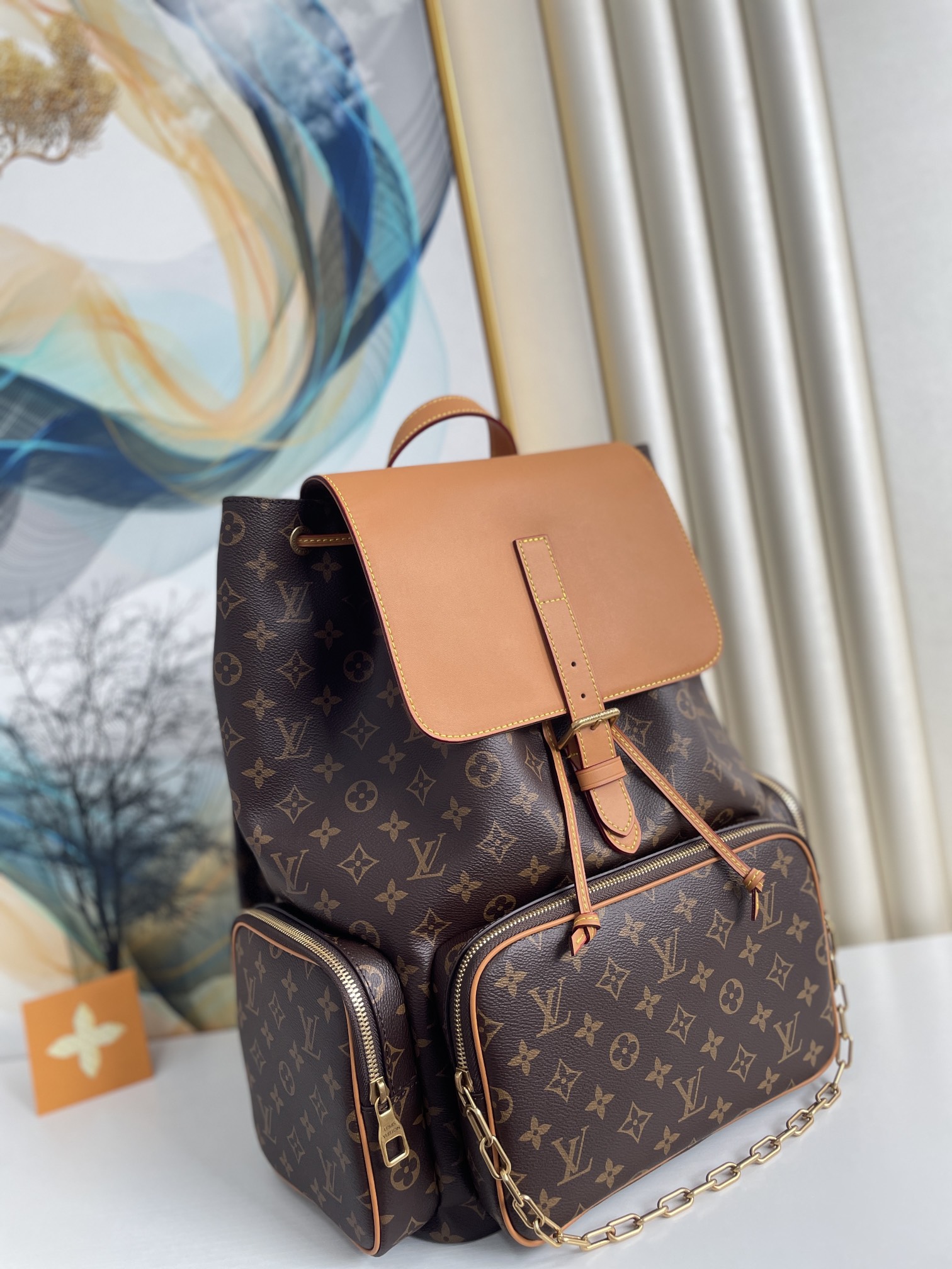 Louis Vuitton Trio Backpack Monogram Canvas By Virgil Abloh For Men, Men’s Bags 44cm