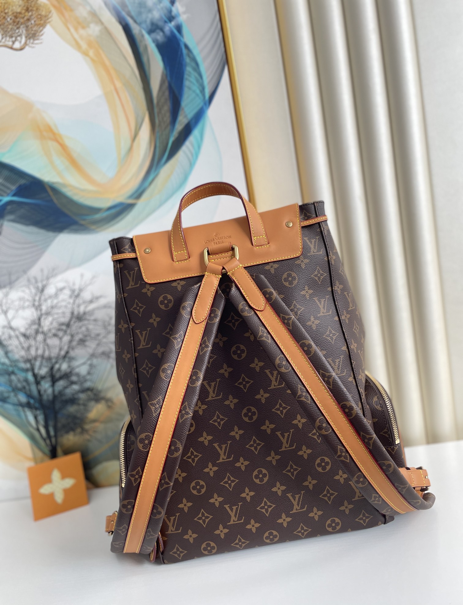 Louis Vuitton Trio Backpack Monogram Canvas By Virgil Abloh For Men, Men’s Bags 44cm