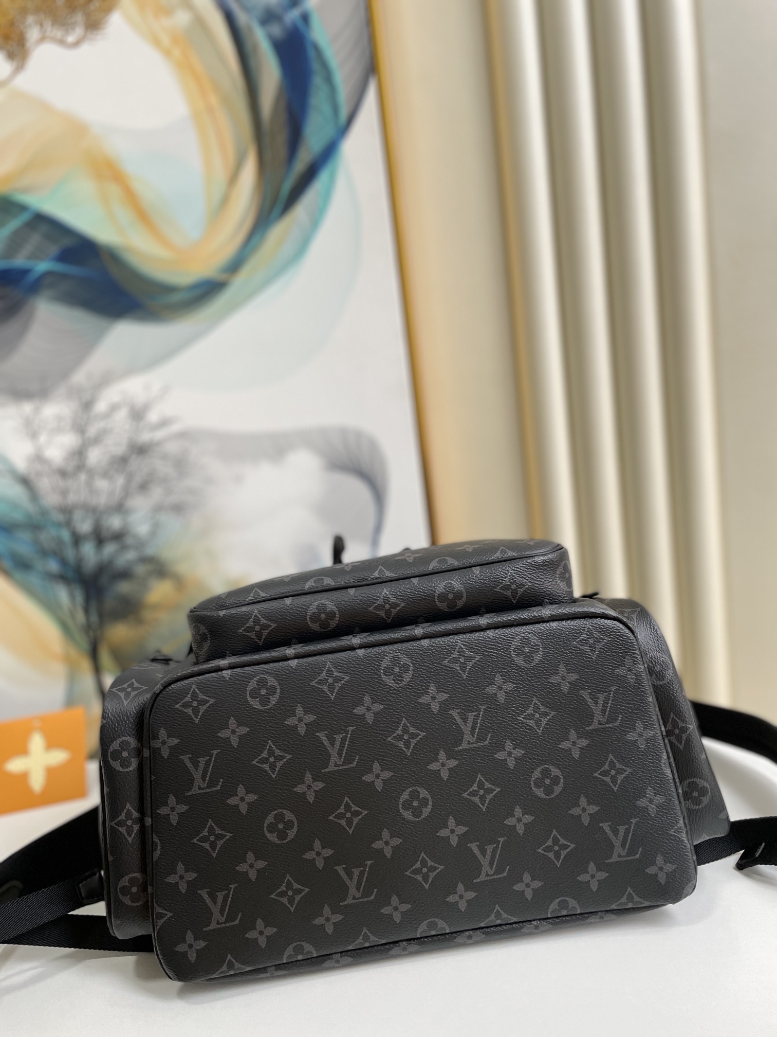 Louis Vuitton Trio Backpack Monogram Eclipse Canvas Black By Virgil Abloh For Men, Men’s Bags 44cm