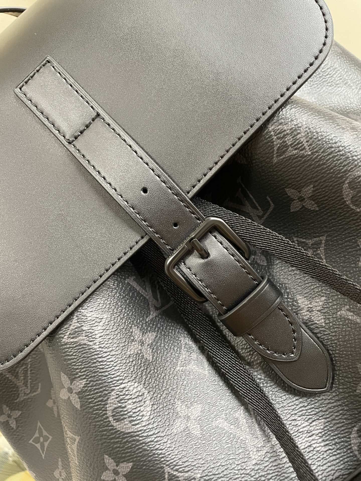 Louis Vuitton Trio Backpack Monogram Eclipse Canvas Black By Virgil Abloh For Men, Men’s Bags 44cm