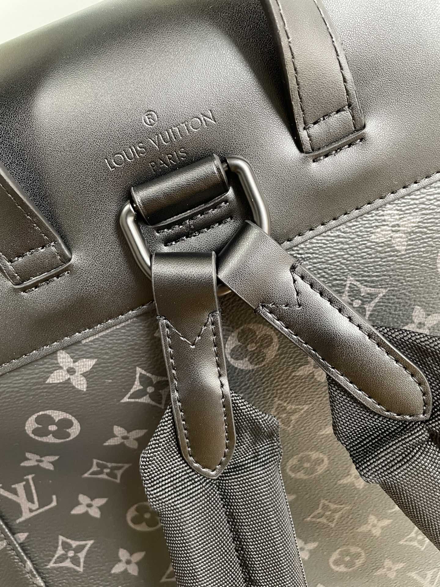 Louis Vuitton Trio Backpack Monogram Eclipse Canvas Black By Virgil Abloh For Men, Men’s Bags 44cm