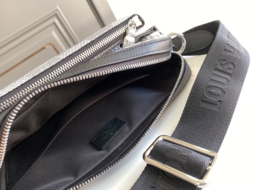 Louis Vuitton Trio Messenger Damier Graphite Plaster For Men, Men’s Bags, Shoulder And Crossbody Bags 9.8in/25cm LV