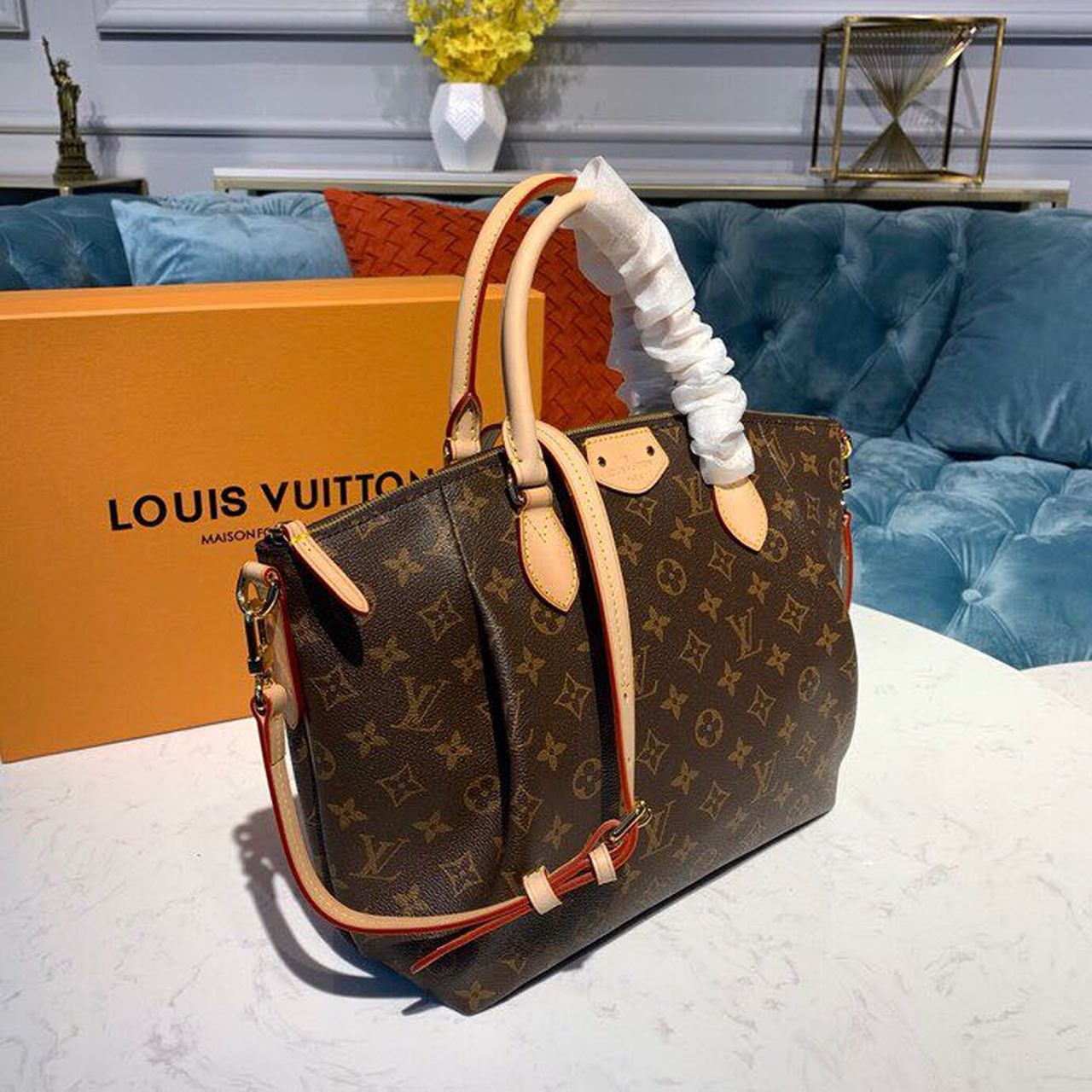 Louis Vuitton Turenne MM Monogram Canvas For Women, Women’s Handbags, Shoulder Bags 15in/38cm
