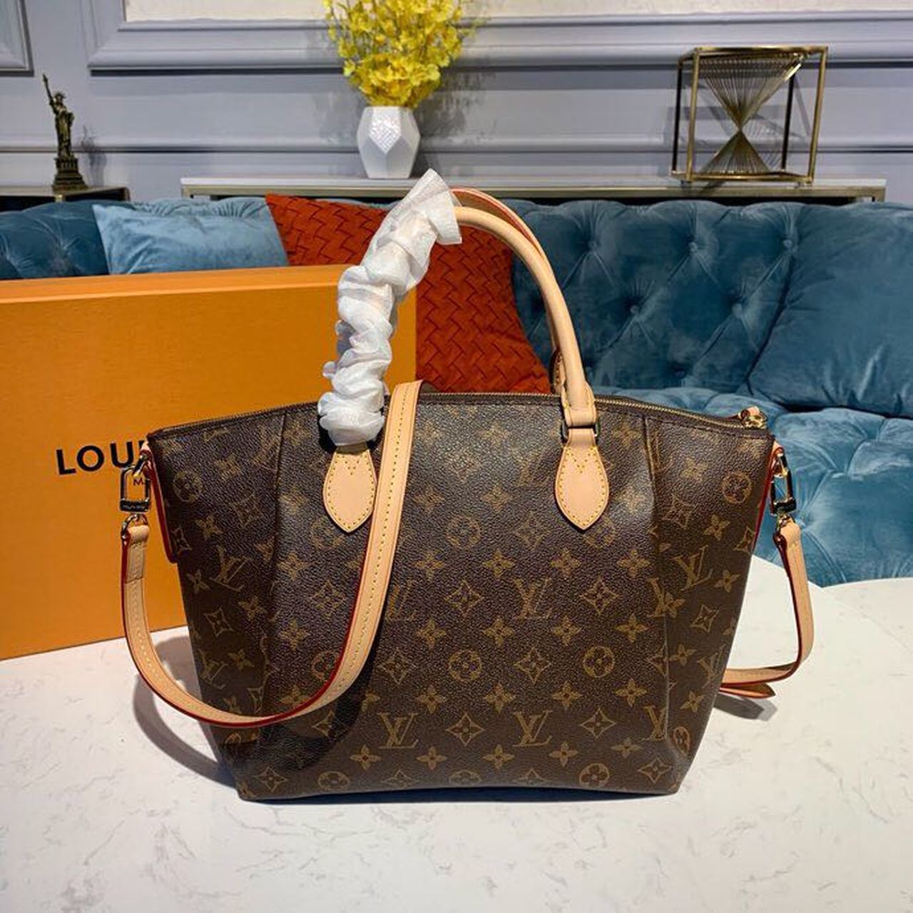 Louis Vuitton Turenne MM Monogram Canvas For Women, Women’s Handbags, Shoulder Bags 15in/38cm
