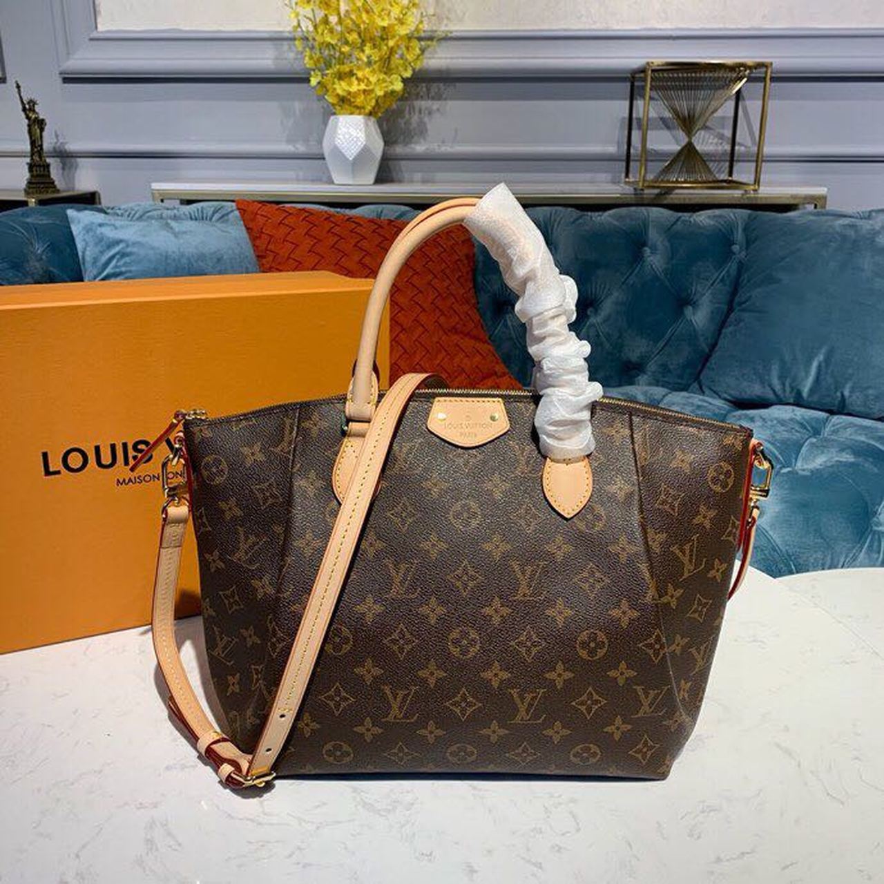 Louis Vuitton Turenne MM Monogram Canvas For Women, Women’s Handbags, Shoulder Bags 15in/38cm