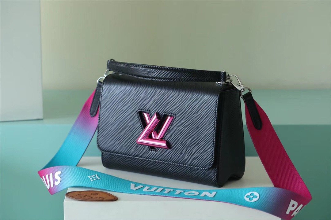 Louis Vuitton Twist MM Bag, Shoulder and Cross Body Bags For Women Black 9.1in/23cm