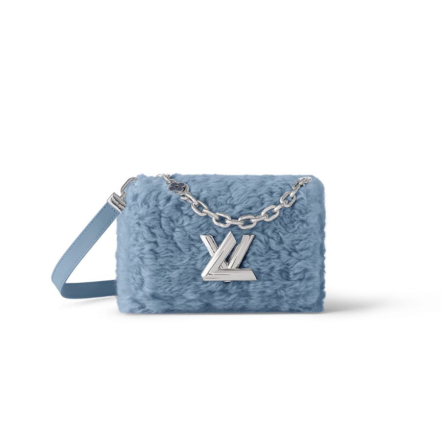 Louis Vuitton Twist MM Blue Jean For Women9.1 in/23cm