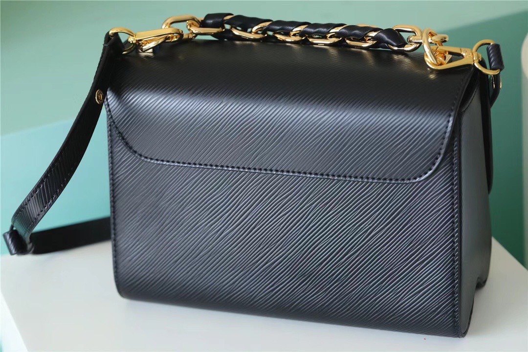 Louis Vuitton Twist MM Epi Black For Women, Women’s Bags, Shoulder And Crossbody Bags 9.1in/23cm