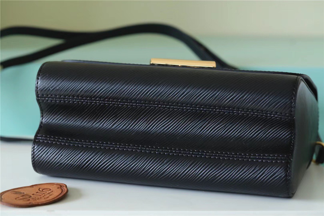 Louis Vuitton Twist MM Epi Black For Women, Women’s Bags, Shoulder And Crossbody Bags 9.1in/23cm