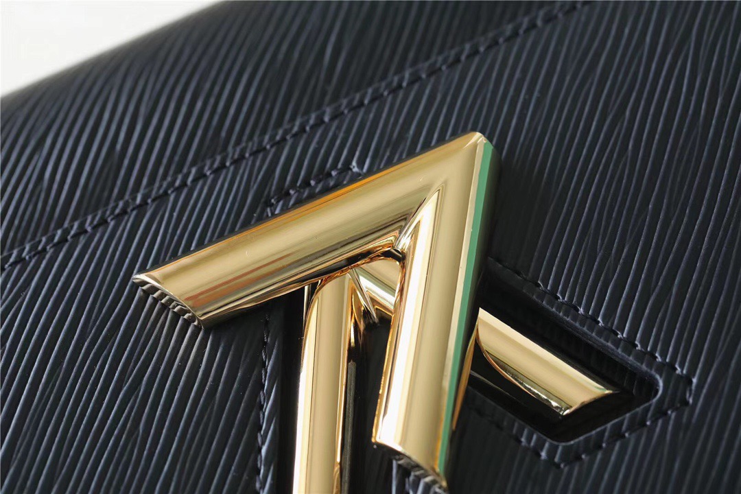 Louis Vuitton Twist MM Epi Black For Women, Women’s Bags, Shoulder And Crossbody Bags 9.1in/23cm