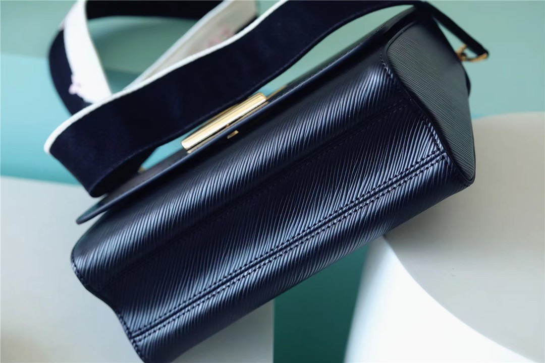 Louis Vuitton Twist MM Epi Black For Women, Women’s Handbags, Shoulder And Crossbody Bags 7.5in/19cm