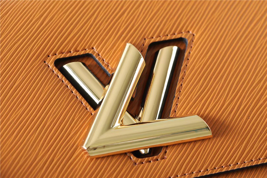 Louis Vuitton Twist MM Epi Gold Miel Brown For Women, Women’s Bags, Shoulder And Crossbody Bags 9.1in/23cm