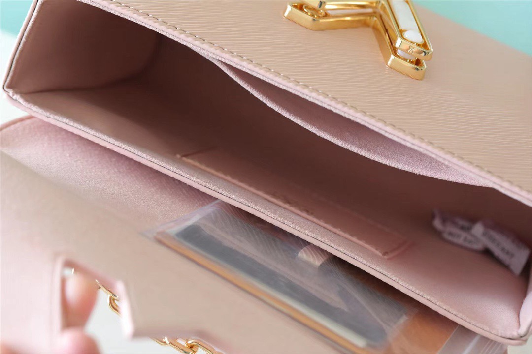 Louis Vuitton Twist MM Epi Light Pink For Women, Women’s Handbags, Shoulder And Crossbody Bags 9.1in/23cm LV