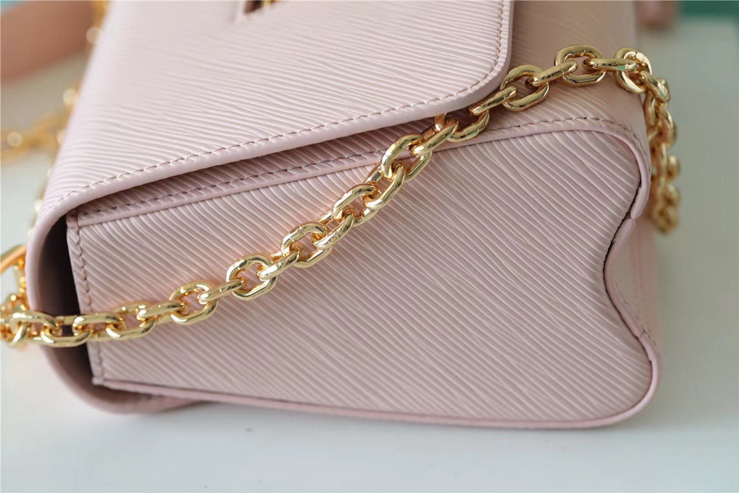 Louis Vuitton Twist MM Epi Light Pink For Women, Women’s Handbags, Shoulder And Crossbody Bags 9.1in/23cm LV