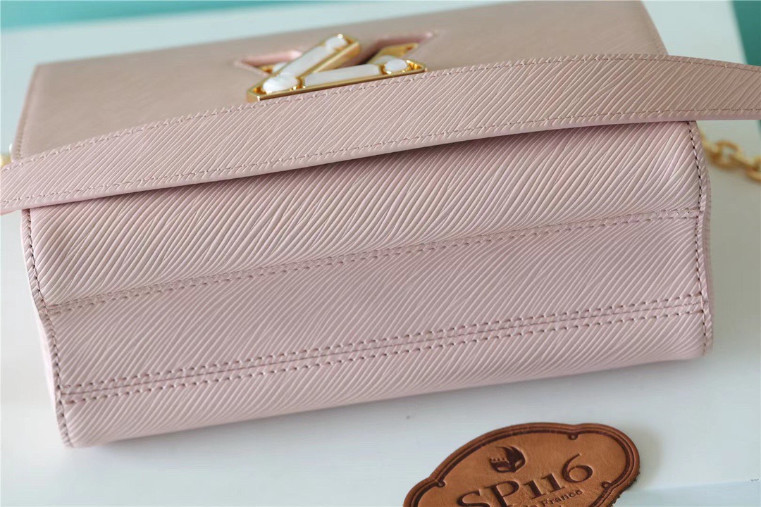 Louis Vuitton Twist MM Epi Light Pink For Women, Women’s Handbags, Shoulder And Crossbody Bags 9.1in/23cm LV
